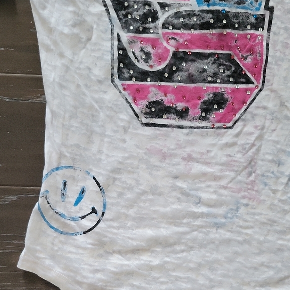 Affliction Black and White Short Sleeve Tee - Picture 8 of 9